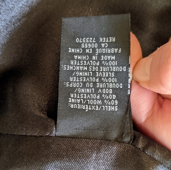 NWOT RW&Co Black Winter Coat/Jacket - Picture 4 of 8